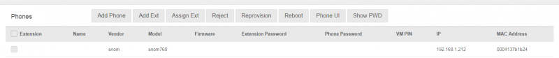 Add SNOM IP Phone into PortSIP PBX