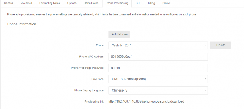 Auto provisioning yealink IP Phone into PortSIP PBX